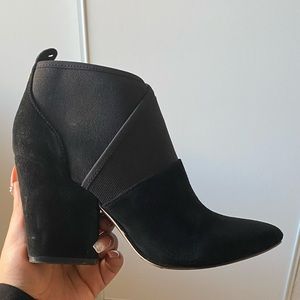 Black Calvin Klein booties